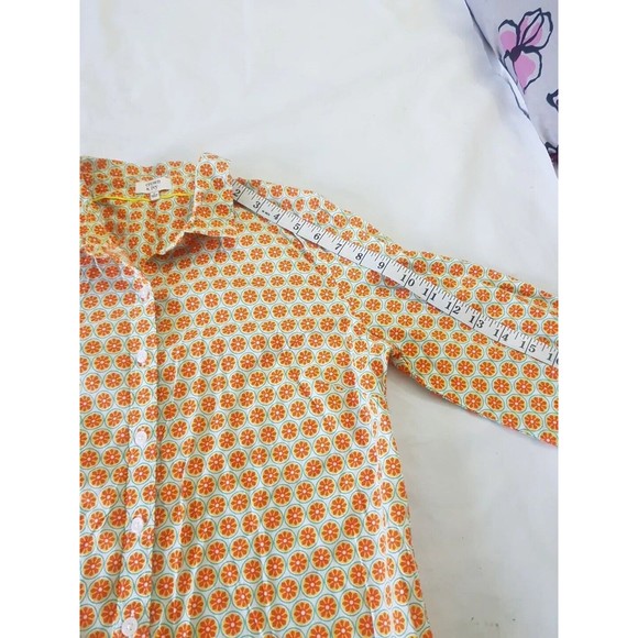 Crown & Ivy Womens Button down Shirt Blouse Size Small Floral Print Long Sleeve - Picture 10 of 12